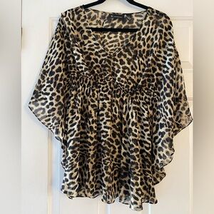 INC International Concepts Animal Print Blouse